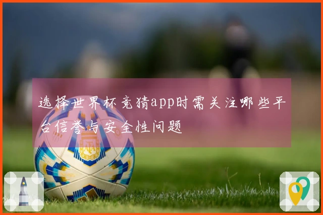 选择世界杯竞猜app时需关注哪些平台信誉与安全性问题